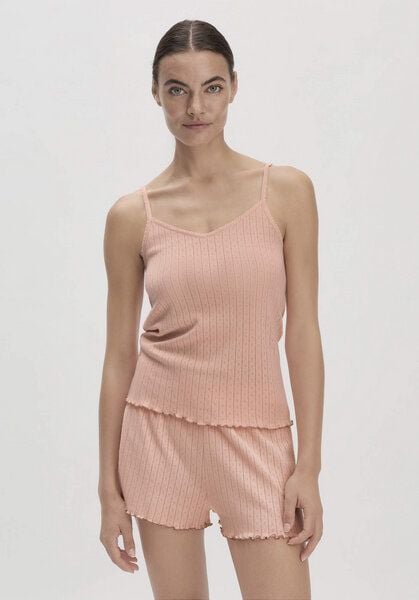 hessnatur Spaghetti Top Regular PURE POINTELLE aus reiner Bio-Baumwolle