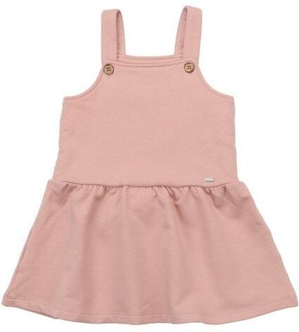 Thumbnail - Walkiddy Cat Pink - Bio-Baumwoll Latzkleid mit Rosa Katzenmotiv, GOTS-zertifiziert, Allergiefreundlich