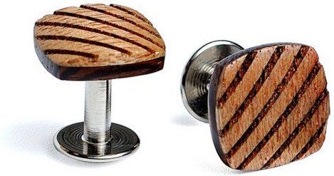 BeWooden Manschettenknöpfe "Sull" aus Holz