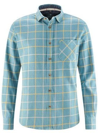 HempAge Kariertes Freizeithemd Hanf/Biobaumwolle