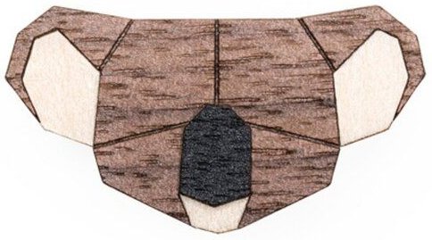 BeWooden Brosche aus Holz - Koala | Mode Schmuck