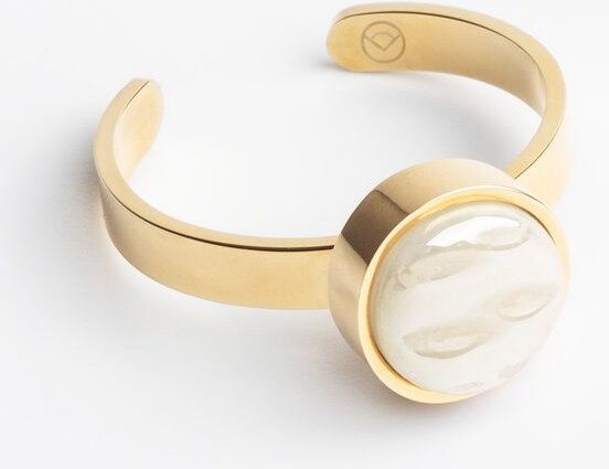 ALEXASCHA Größenverstellbarer Ring mit Stein | Goldring