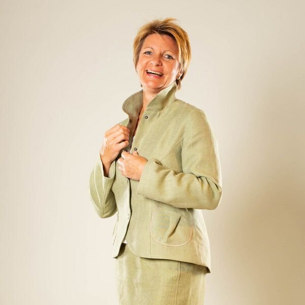 nahtur-design Leinenjacke slim fit aus 100% Bioleinen