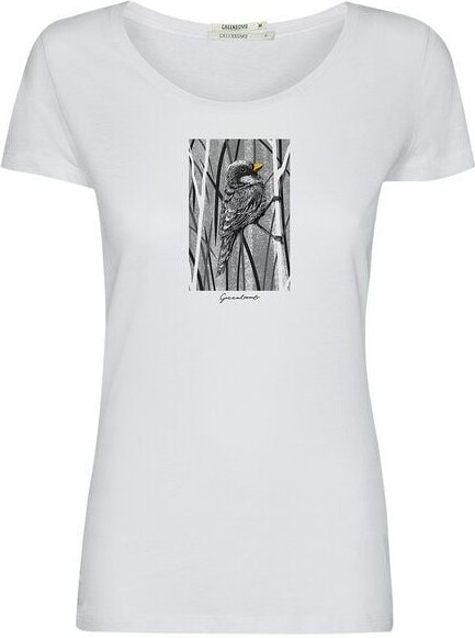 GREENBOMB Print T-Shirt Animal Sparrow Grass Loves