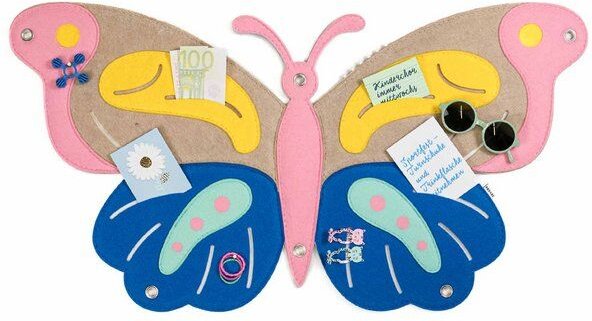 Schmetterling-Pinnwand zum Stecken & Pinnen für Kinderzimmer von RÅVARE