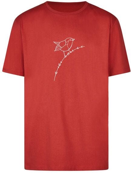 Brandless Basic Bio T-Shirt (men) Nr.3 Rotkehlchen