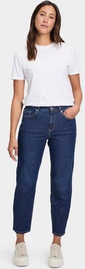 FUTURE:PEOPLE. 04:05 O-SHAPE - HIGH WAIST- Damen Jeans aus leichtem Stretch-Denim aus Bio-Baumwoll/ Tencel-Mix (30405 0 ...
