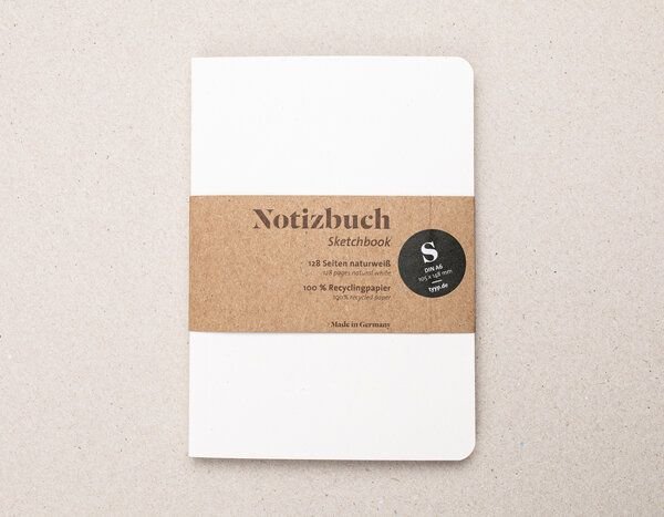 tyyp Nachhaltiges Notizbuch A6 Softcover aus 100 % Recyclingpapier „Blanko“
