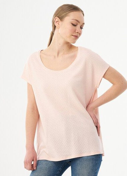 ORGANICATION T-Shirt aus Bio-Baumwolle mit Strukturmuster