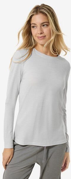 super.natural W CASUAL RIB BIO J LS für Damen, nachhaltig, Merino