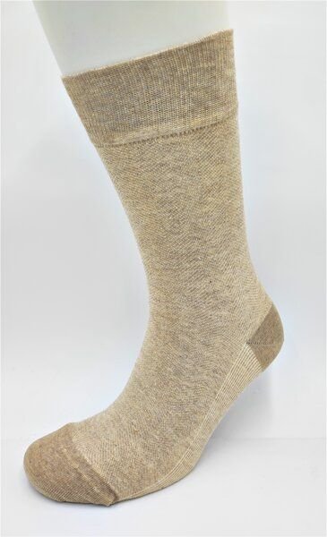 BLS Organic 2er Pack GOTS zertifiziert 98 % Bio-Baumwolle Zickzack-Muster Herren Socken