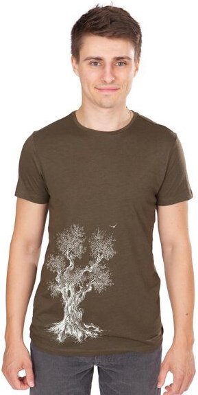 Life-Tree Ecovero Shirt für Herren "Olive Tree" Fern Green