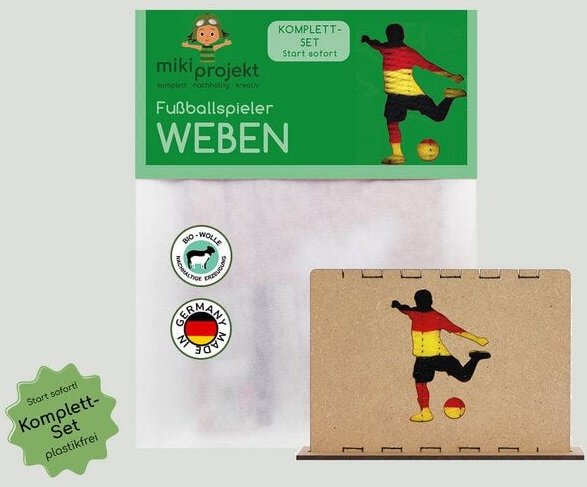 mikiprojekt Bastelset Fußballer weben