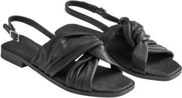 hessnatur Sandalette aus chromfrei gegerbtem Glatt-Leder