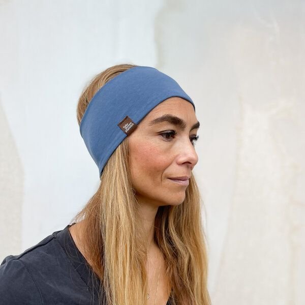 Liebe Deinen Planeten Bio Sportstirnband Basic aus elastischem Baumwoll Jersey in vielen Farben