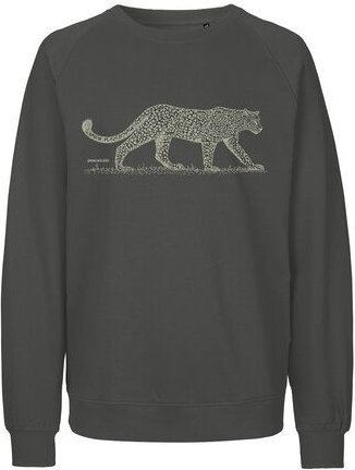 Peaces.bio - handbedruckte Biomode Bio Herren-Sweatshirt Leopard