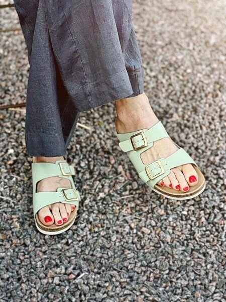 Ten Points Damen Pantolette VIVIENNE, Mint Green