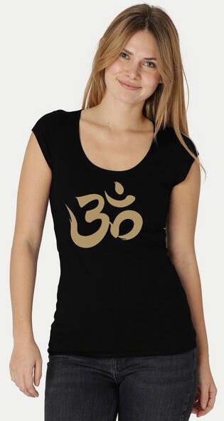 Peaces.bio - handbedruckte Biomode Roundneck Shirt Damen OM