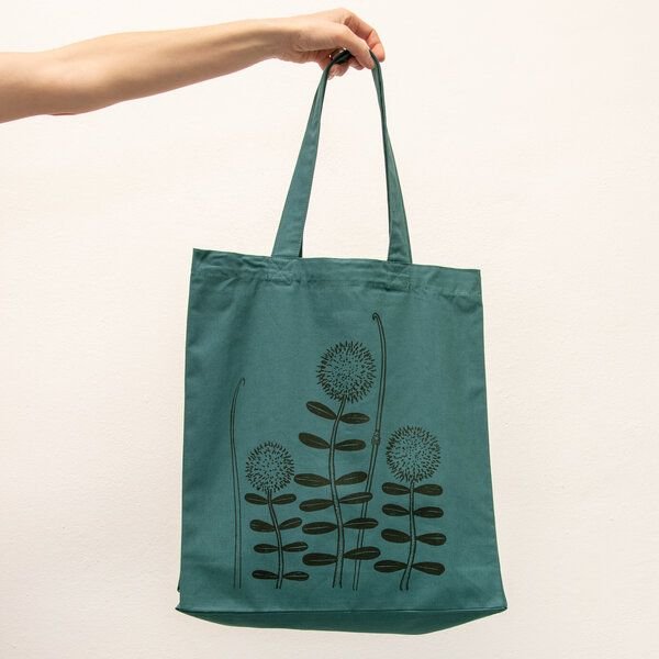 Cmig Waldblumen Tasche / Jutebeutel mit Blume