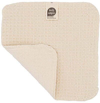 Hello Simple Zero Waste Spültuch aus Bio-Baumwolle (Waschbar)