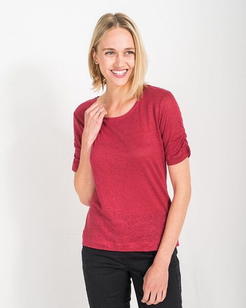 Alma & Lovis Leinenshirt mit Ärmelraffung | Linen Shirt