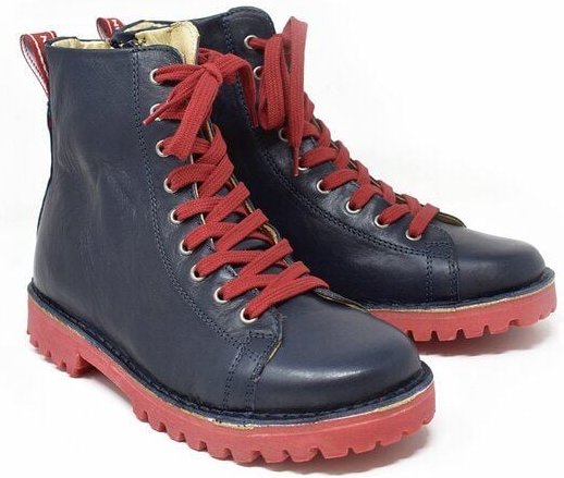 Grünbein Shoes Schnürboots Noa II lose Einlage blau