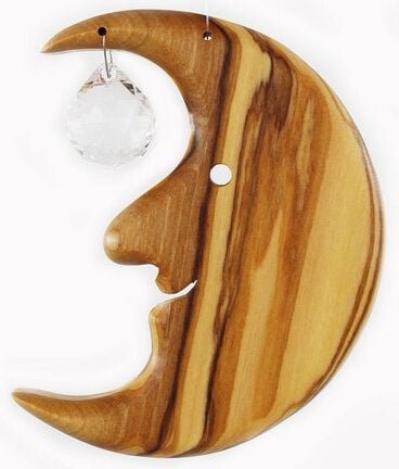 Mitienda Shop Fensterschmuck Mond klein mit Kristallkugel