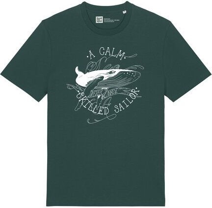 ilovemixtapes Unisex T-Shirt mit a calm sea.. Wal Motiv – Nachhaltig, Fair, Vegan, Bio-Baumwolle