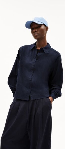 ARMEDANGELS JOELENAA BRUSHED - Damen Bluse Loose Fit aus Bio-Baumwolle