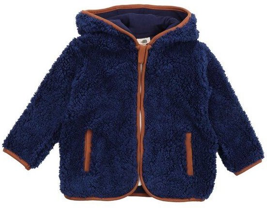 Kinder Fleecejacke mit Kapuze, Dunkelblau, Walkiddy