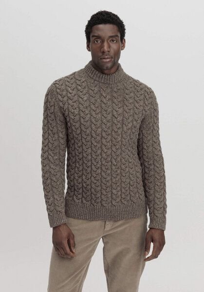 hessnatur Rhön-Pullover Zopf Regular aus reiner Rhönschafwolle