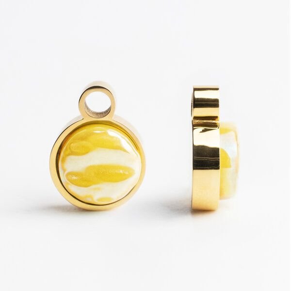 ALEXASCHA Anhänger für Ohrringe | Mix & Match Charms | Gold