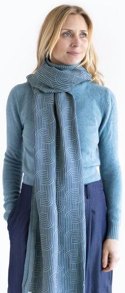 Djian Schal Jacquard 100 % Bio-Baumwolle – CLOE