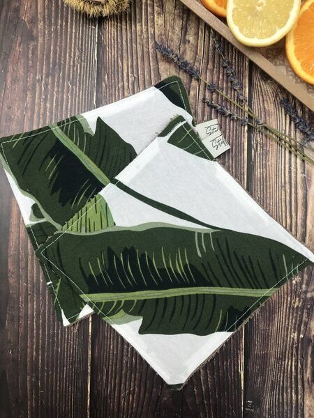Stoffretter waschbare Upcycling Spültücher - Waffelpiqué 2er Set,