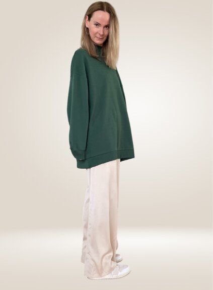 noemvri fashion label oversized Sweatshirt Turtleneck