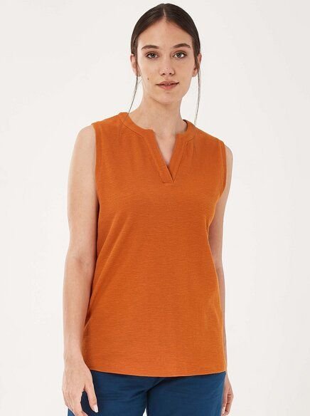 ORGANICATION Top aus Bio-Baumwolle in Jacquard Jersey