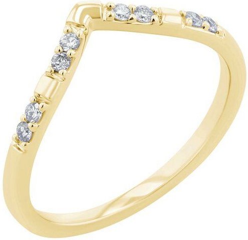 Eppi Ehering in V-Form mit Lab Grown Diamanten Patya