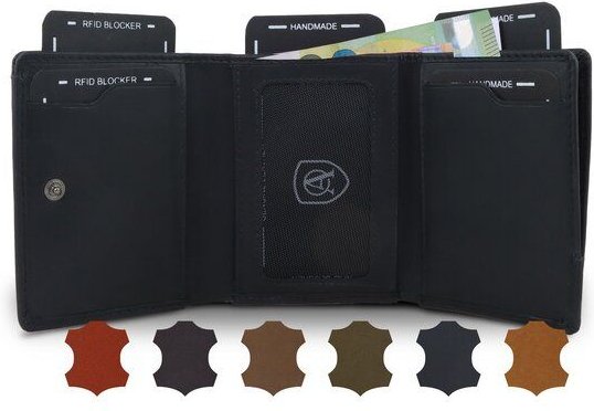 Akaroa Henry, Slim wallet mit 10 Kartensteckplätze 7,5 x 9,5 cm