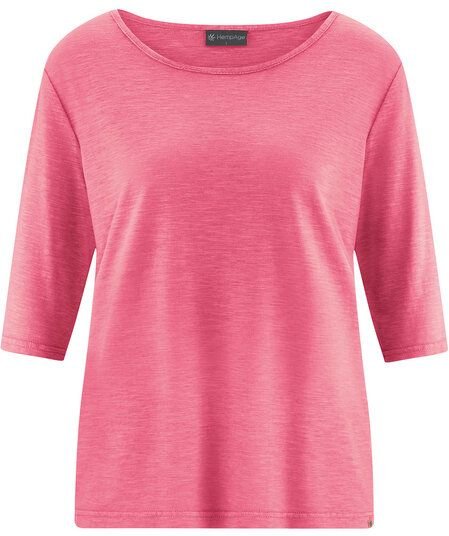 Hempage Damen Halbarm T-Shirt Hanf/Biobaumwolle