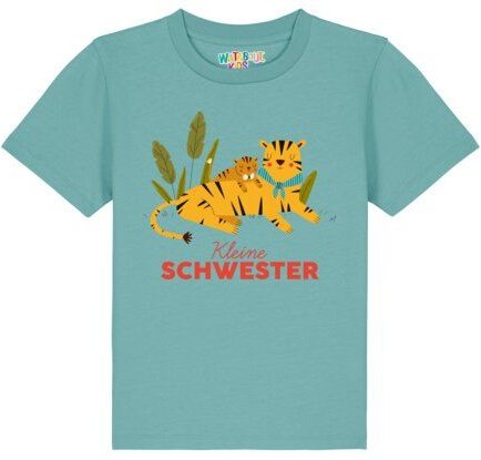 watabout.kids T-Shirt Kinder Tiger Kleine Schwester