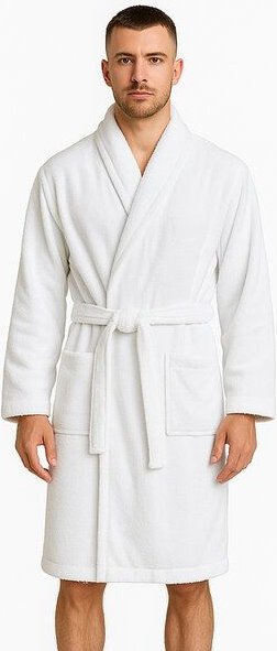 Dosanteks Herren Bademantel aus Bio-Baumwolle – weich, hautfreundlich & haltbar