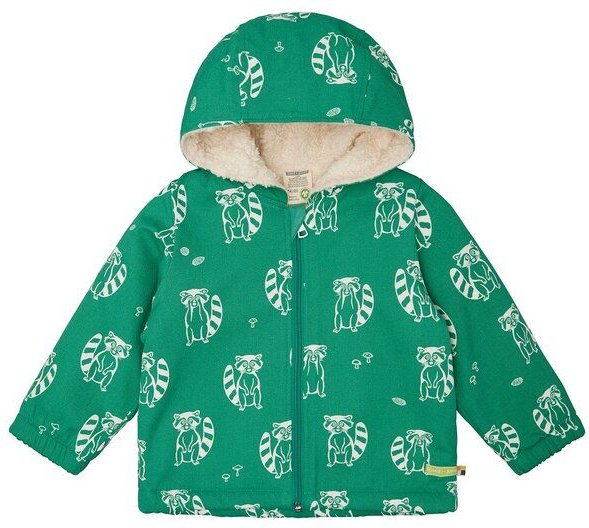 loud + proud Babys & Kinder Wasserabweisende Jacke mit Teddyfutter, GOTS-zertifiziert