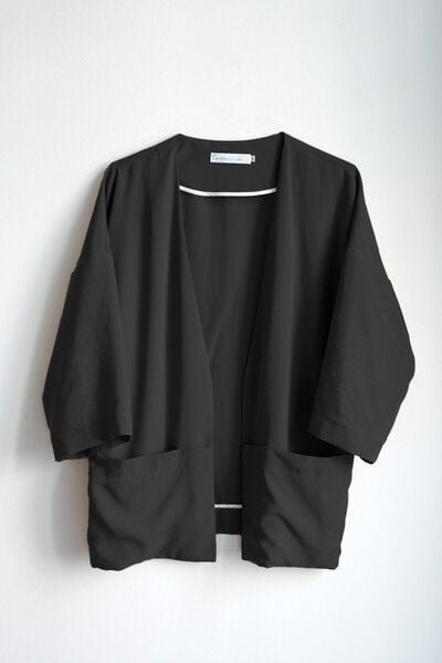 l'amour est bleu Kimono Jacke aus Tencel