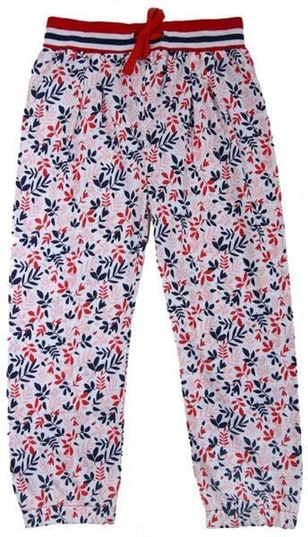 Enfant Terrible Jersey Hose Miniblütendruck rot-navy