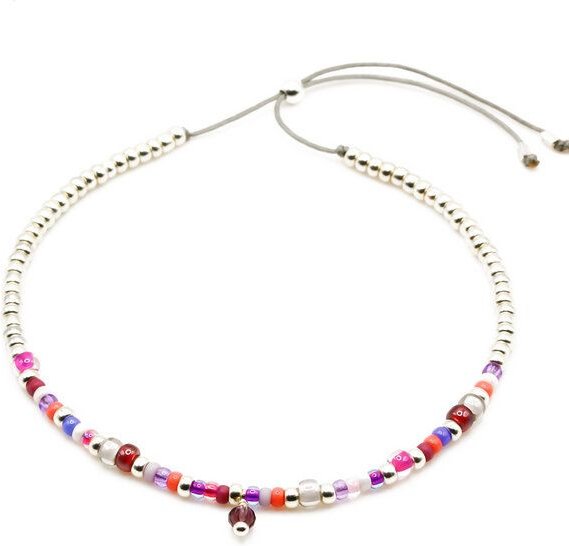 juni Boho Perlenarmband Wildflower - Silber oder Gold