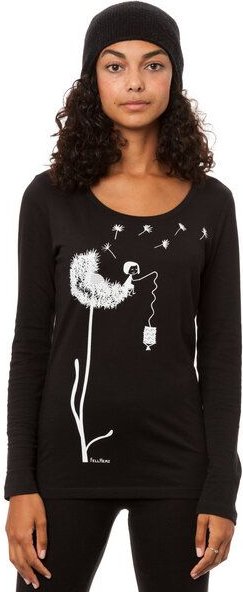 FellHerz Damen Longsleeve Pusteblume Bio Fair