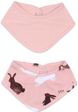 Kinder Dreieckstuch GOTS zertifiziert – Bio-Baumwolle, Rosa (2er-Set), weich & saugfähig, alltagstauglich, gut kombinier...