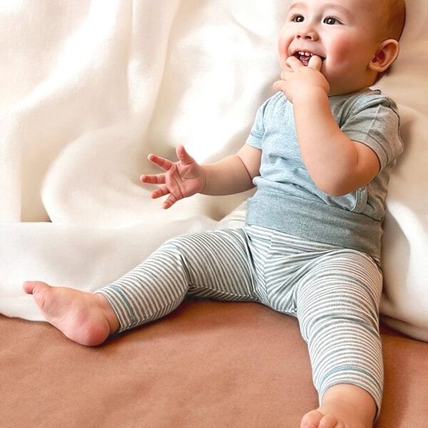 Baby-Leggings gestreift 'OrganicEra' aus Bio-Baumwolle