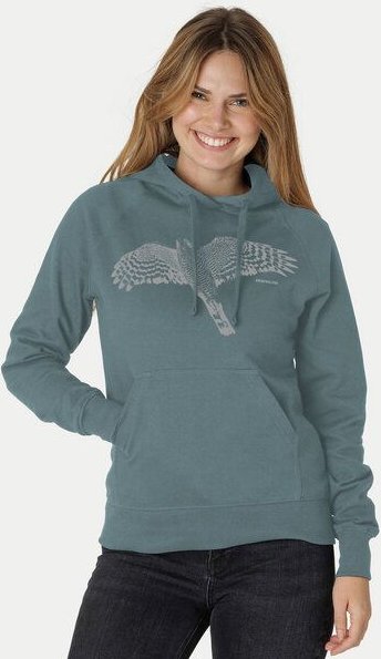 Peaces.bio - handbedruckte Biomode Bio-Hoodie Sperber Damen