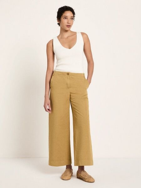 LANIUS Verkürzte Hose (OCS) aus Bio-Baumwolle und Leinen